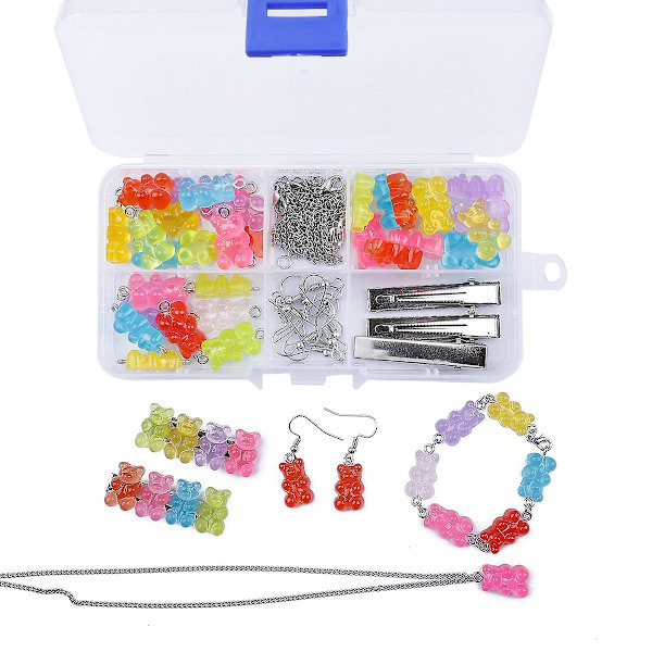 Diy Boxed Resin Resin Smyckestillbehör Set