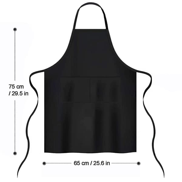 Matlagningsförkläde, 2-pack köksförkläde, för kök, trädgård, kafé, grill