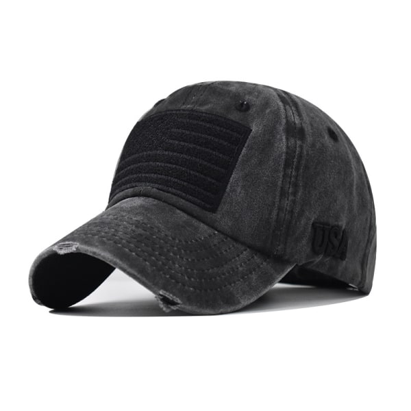 Amerikansk flag baseballkasket Independence Day baseballkasket vasket udendørs softtop duck tongue cap