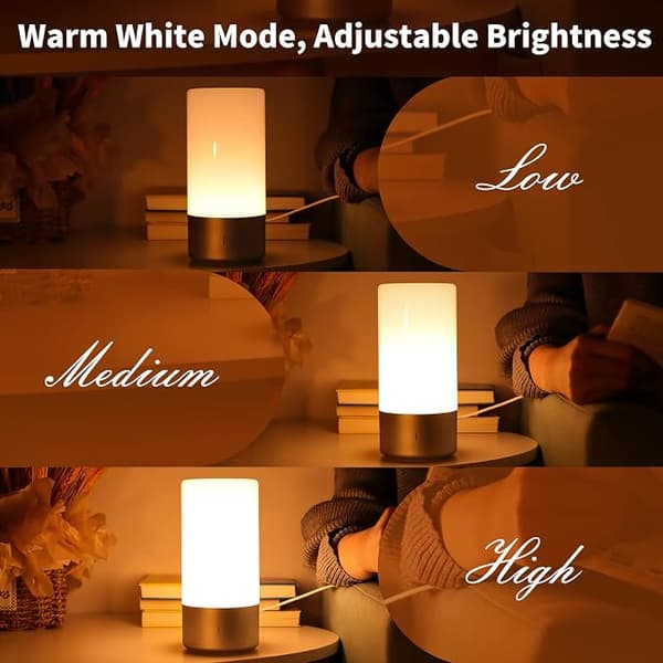 Sæt i Creative Touch Sensitive Colorful Atmosphere LED-sengelampe