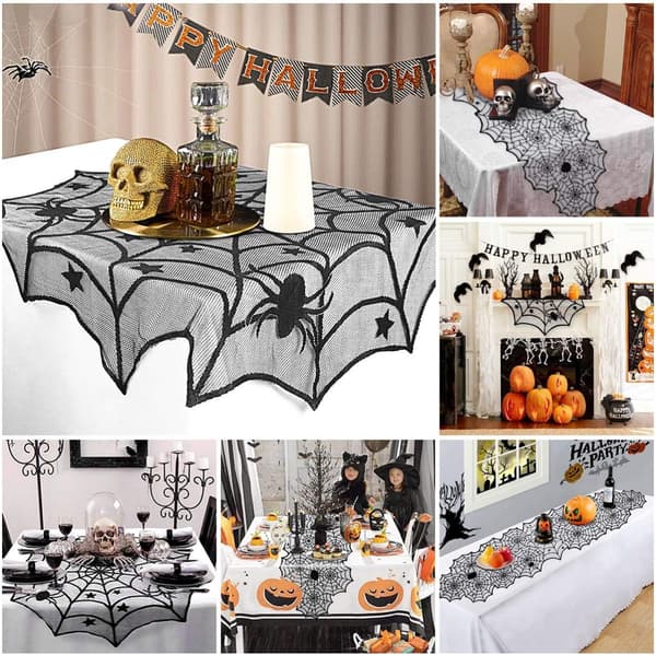 1 sæt Halloween dekoration - til fest, stue, spisestue, pejs
