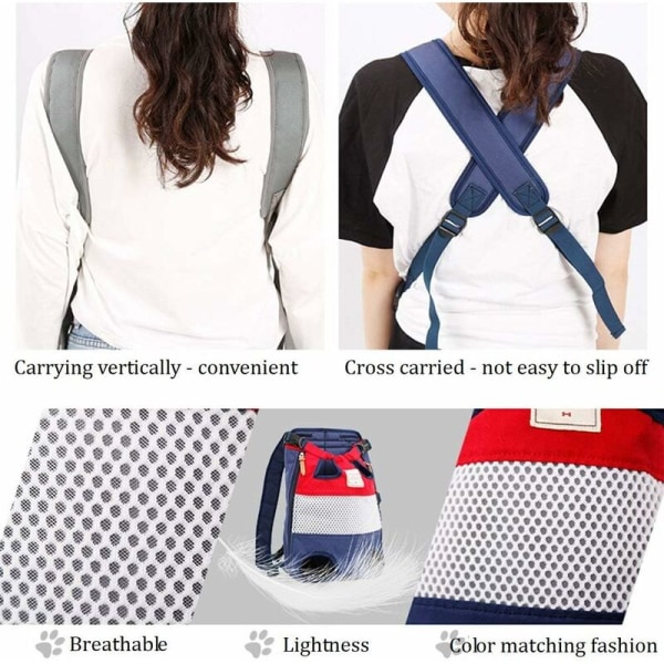 One Piece Pet Carrier Bag, Hundryggsäck för promenader, ridning och M