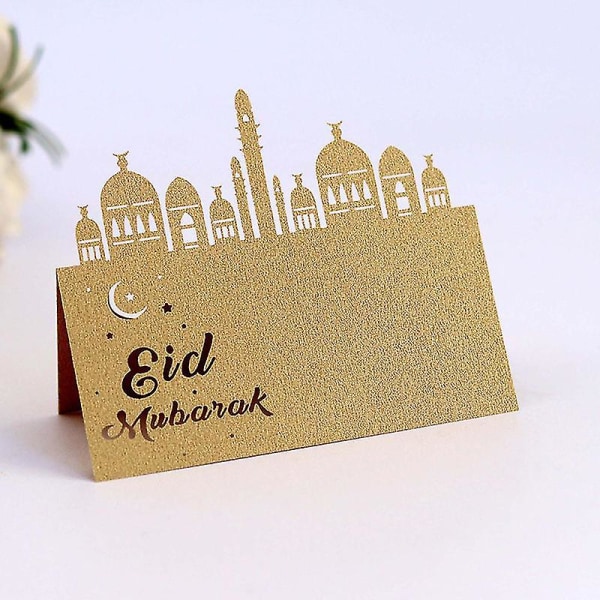 10/20/30 st Eid Mubarak Vykort Kort Ramadan Fest Sittkort Ihåliga Platskort Glad Eid Ramadan Kareem Muslim