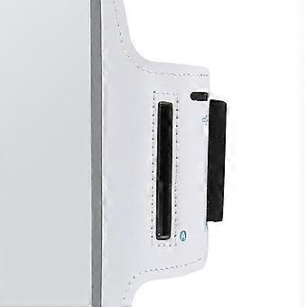 Universal Sport Vattentätt Löpararmband för Telefon Träning Mobiltelefonhållare Ficka Midjeband Armväska Träning för Alla 5,5 Tums Telefoner (vit) white