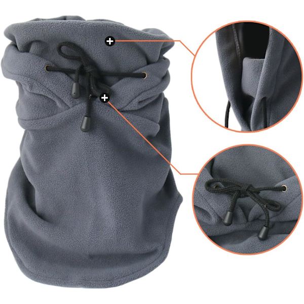 Balaklava-lue Balaclava Skimaske Fleece Multifunksjon for kaldt vær