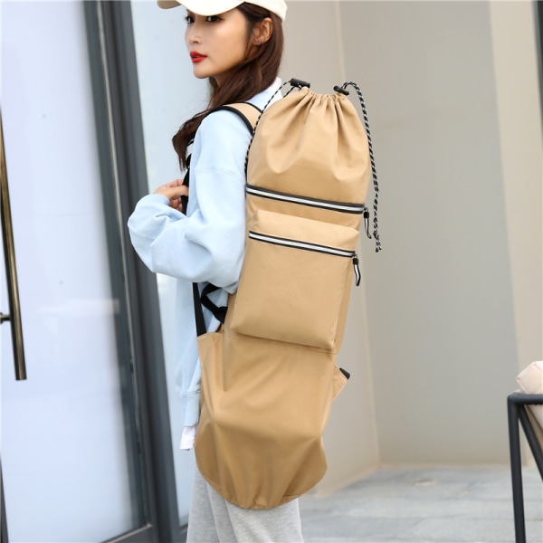 Skateboard ryggsekk Longboard bag Skateboard bag, khaki