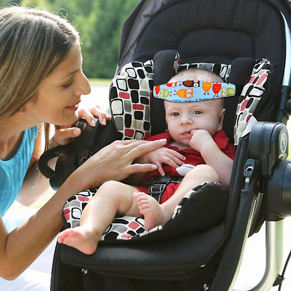 Sovende artefakt, fastgjort sovebælte til babys hoved, egnet til babysæde