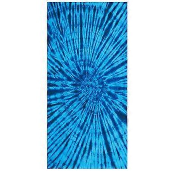 Mikrofiber Strandhandduk Batikfärgad Cool Resehandduk Poolhandduk Bohemisk Stil