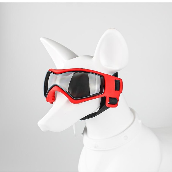 UV-solglasögon för stora och medelstora hundar (röda)