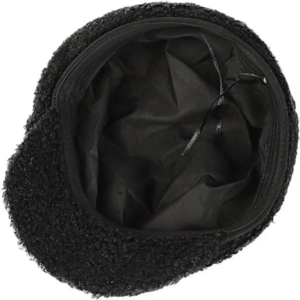 Sort Dame Beret Huer Fransk Stil Uld Bereter Damer Klassisk S