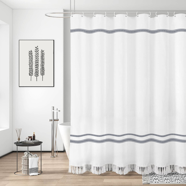 Duschdraperi i polyester, 183 cm bred * 213 cm hög, badrum