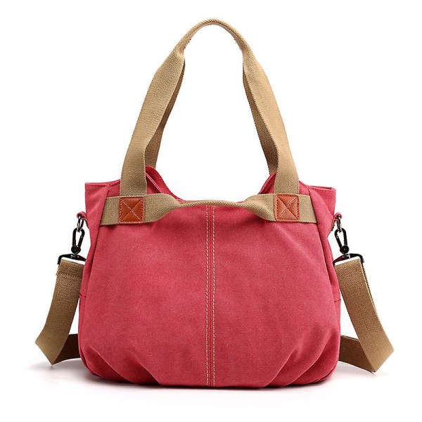 Women Canvas Shoulder Bag Casual Fashion Large Capacity Cross-body Bag