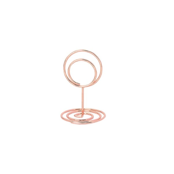 Table Number Holders 20pcs - For Wedding Party Graduation Reception Restaurant Home Decorations Office Memo（rose gold）