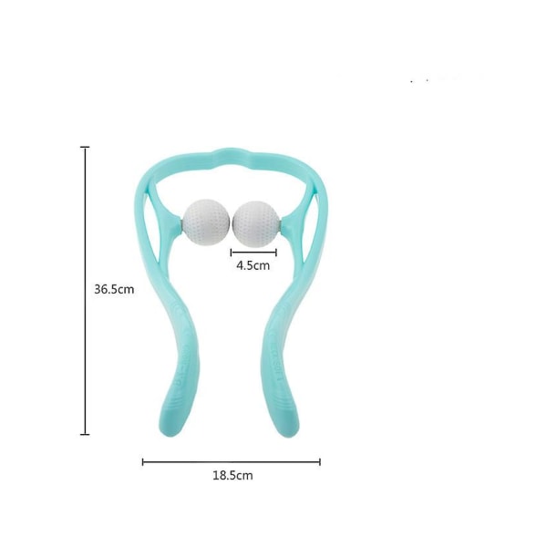 Nakkemassasje Shiatsu Dypvev Dual Trigger Point Skuldermassasje, Ergonomisk Håndtaksdesign Bærbar