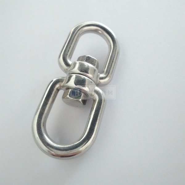 M6 Dobbelthodet Svingbar Ring, 304 Rustfritt Stål Svingbar Ring, Sand