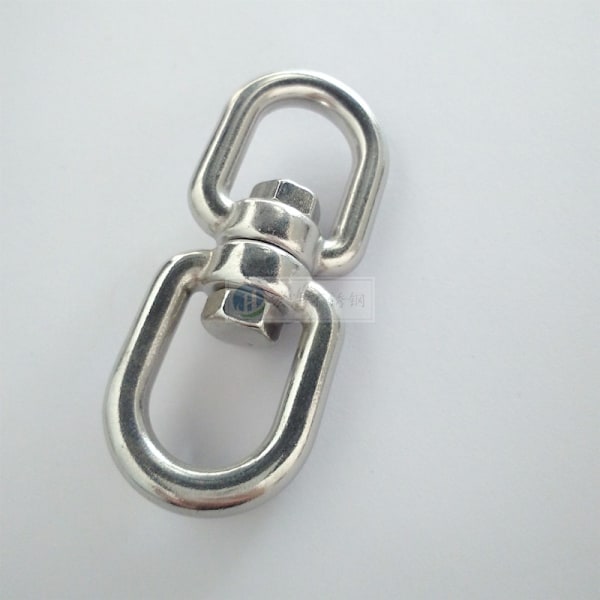M6 Dubbelhuvud Svängbar Ring, 304 Rostfritt Stål Svängbar Ring, Sand