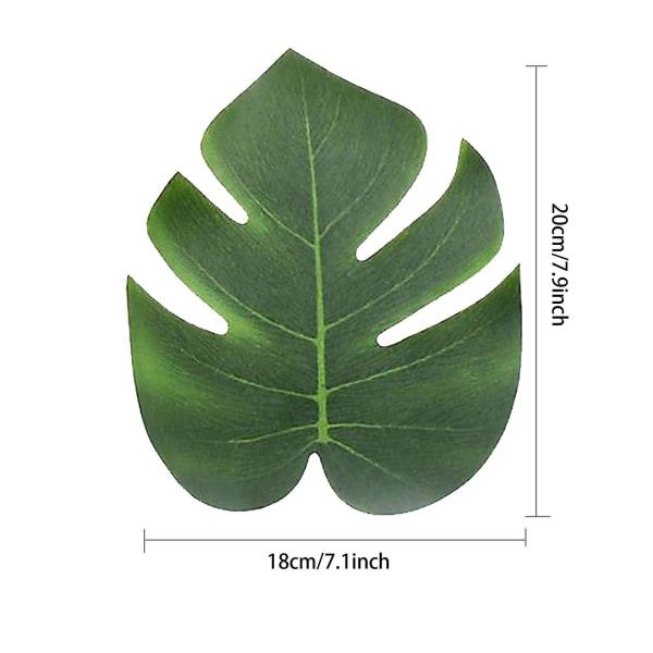 12 kpl Teko palmunlehtiä Trooppiset kasvinlehdet Trooppinen lehti Viidakon lehdet Koristeet Teko Monsteran lehdet Teko