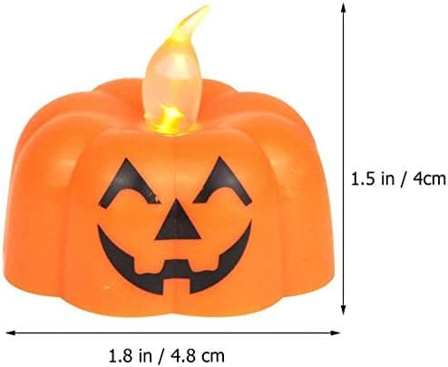 16 stk. LED-lys, græskarlys, te-lys, batterier, Halloween