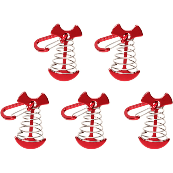 （77mm，A）5-pack justerbara fiskbensformade ankarstift med fjäder