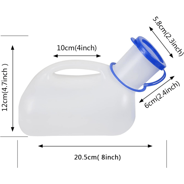 Unisex bilurin, toaletturin for menn og kvinner, tissepotte B