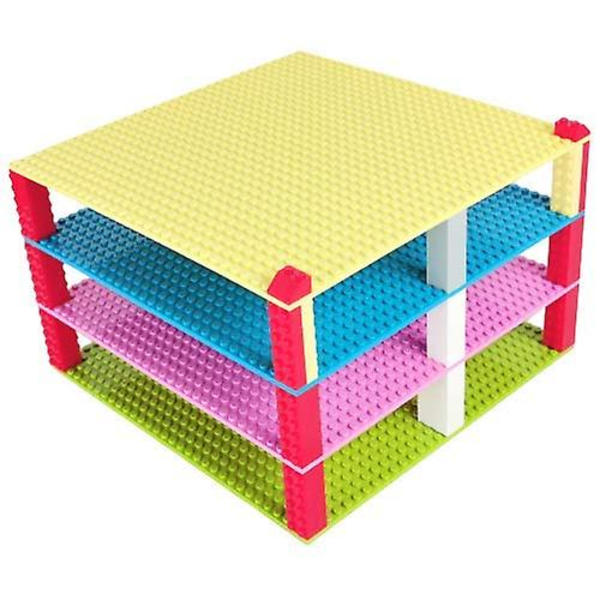 4 pakke store baseplater murstein byggebaseplater plater for jenter gutter 32 X 32 knotter eller 10 X 10 tommer | Tilbehørsplate
