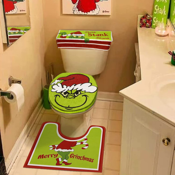 4 st Grinch toalettstol set