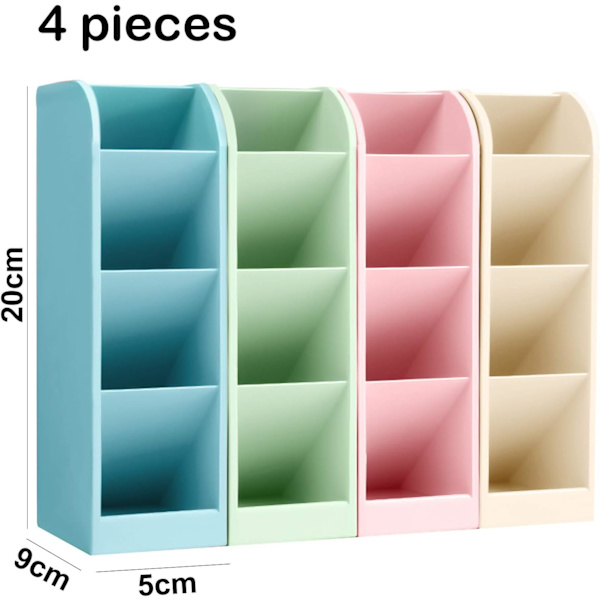 4 stk pennholder-arrangør, multifunksjonell pennholder, pennholder
