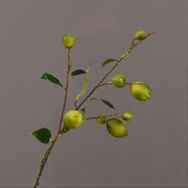 Gul Bær Citrontræ Gren - 92cm Lang, Kunstig, Fleksibel
