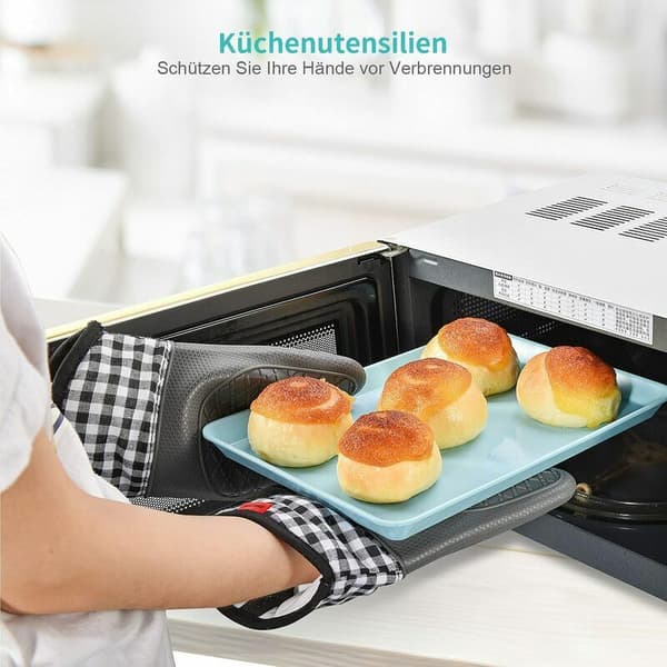 2-pack silikon ugnsvantar värmebeständiga grytunderlägg