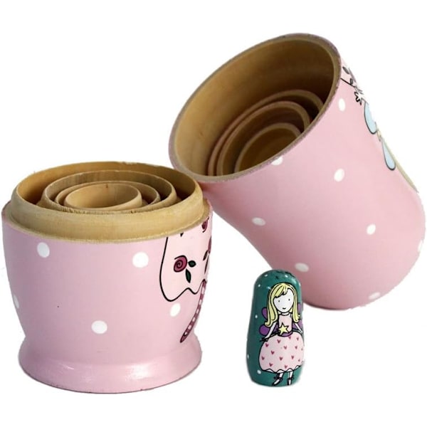 Træ Nesting Doll Russiske Nesting Dolls Sæt til Hjemmekontor De