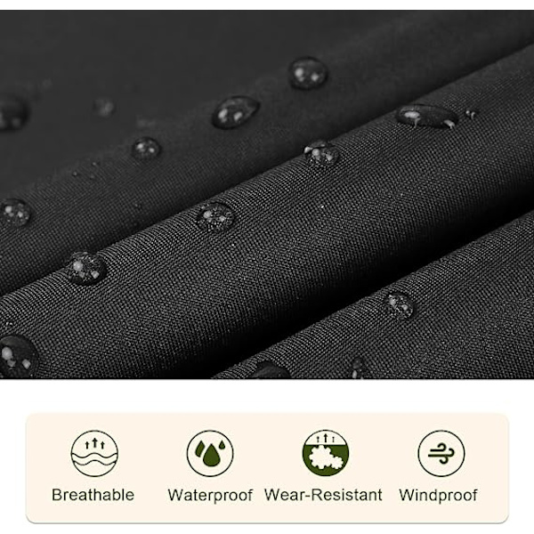 1 st Vuxen Poncho med Dragkedja Huva, Solid Färger, Regn Essential,