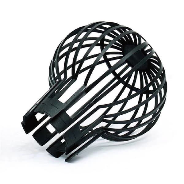 Set med 2 stuprörsskydd - 11 cm - Svart