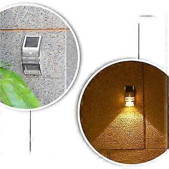 Aurinkokenno LED seinävalaisin, ruostumaton teräs
