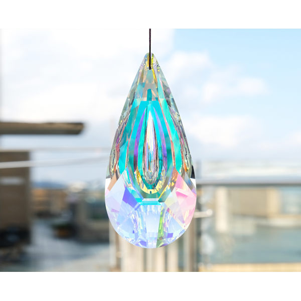 120mm krystal prisme vedhæng, transparent dråbeform