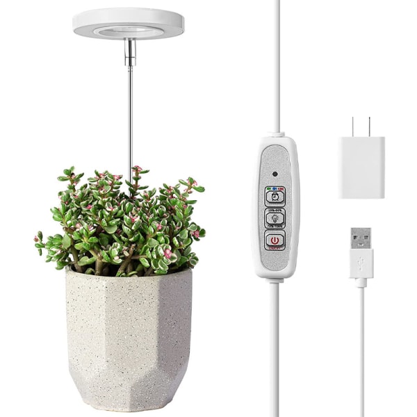 USB-engelring plantevækstlys timing dæmpning teleskopisk flow