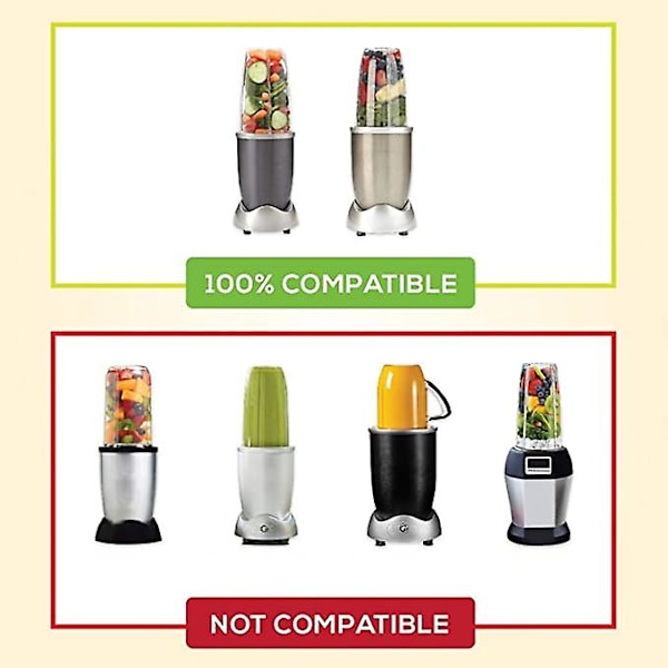 Juicer tilbehør 1 stk. 32oz Blender kopbeholdere + 600w krydsblad reservedele Mixer Smoothie kop dele kit（24OZ）