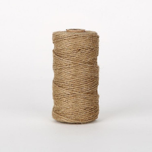 Naturlig Jute Craft Bakers Twine, 200m Tråd Hållbar Snöre Perfekt För Bakning Slakt DIY Hantverk Och Handgjorda