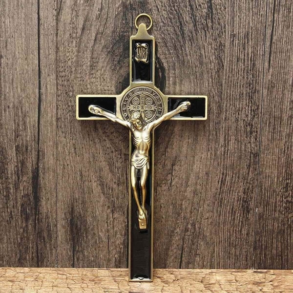Jesus Kristus Väggkrucifix Kors Religiös Helig 3D Hantverksdekor Je