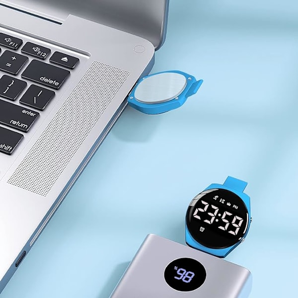 Barnklocka, tonårspojkar klocka digital sport fitness tracker, wi
