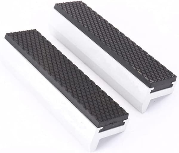 2-pack mjuka skyddsbackar för skruvstäd, extra mjuka roterande skruvstädsbackar, bredd