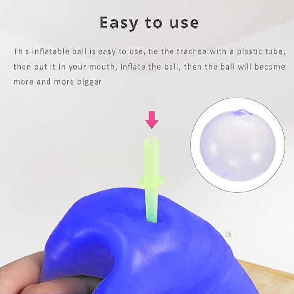 Barnbubbla leksak uppblåsbar vattenboll gummiballong bollar blå