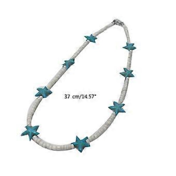 Boheemi Helmillinen Ketju Meritähti Riipus Kauluskaulakoru Naisille Statement Korut Loma Korut Asusteet Mixed Beads