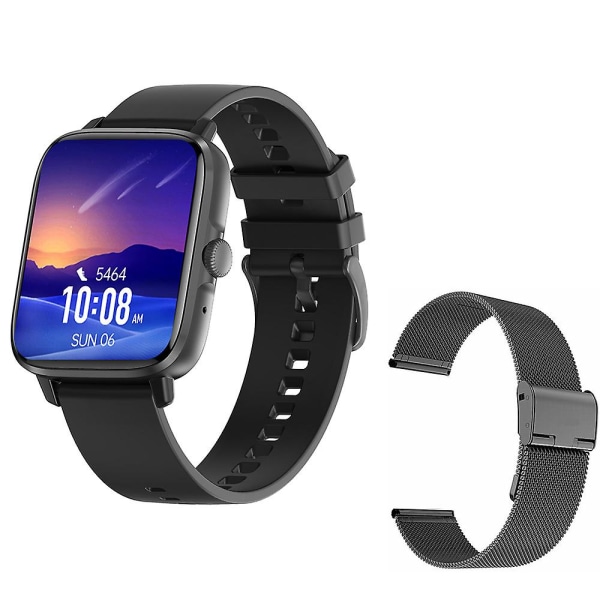 Dt102 Smart Watch Ny Bluetooth samtal Nfc Offlinebetalning Rörelsespår Puls Sömnväder B