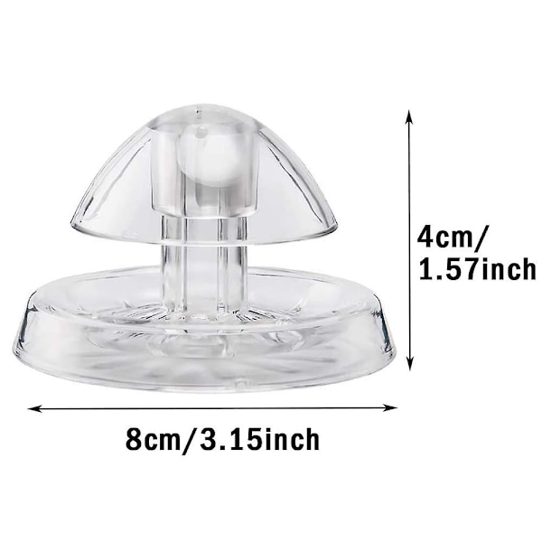 2 stycken snigelfångare för akvarier, snigel fälla, plast snigel fälla, rolig plast klar 8cm snigel fälla akvarium för att fånga
