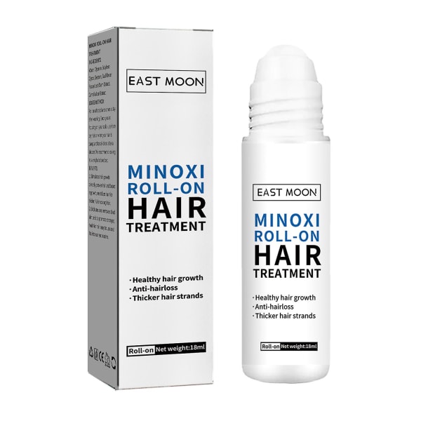 Oxidil Growth Roller hiusten kasvuun, 18 ml Hiusrajahoito, Vahvat korjaavat hiukset, Minoxi Roll-on Hair Treatment hiustenkasvuseerumi geelirulla 18 ml