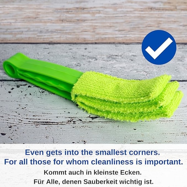 Puhdistusharja kaihtimille, sälekaihtimille ja säleille - 2 + 2 kompaktia kotitalousharjaa