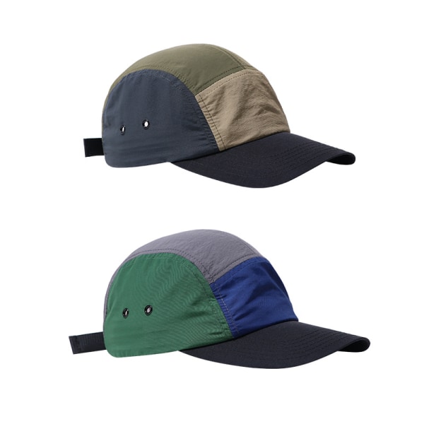 2 hattar för män och kvinnor sommarsolskydd fem sidor cap Japaner