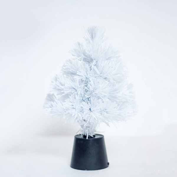 Mini julgran med USB-driven färgad fiberoptisk jul