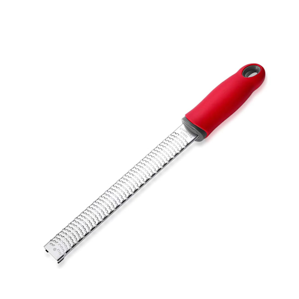 Kannettava ruostumattomasta teräksestä valmistettu juustoraastin, 3 kappaletta, punainen, sitruunalle, inkiväärille, valkosipulille, muskottipähkinälle, suklaalle, vihanneksille, hedelmille, suojakannella