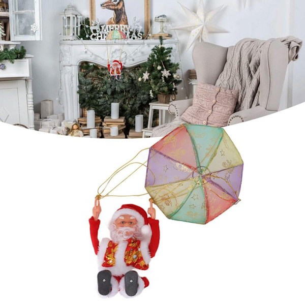 Jultomte dekorerad fallskärm